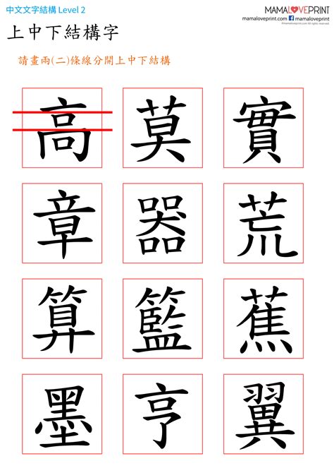 上角結構字